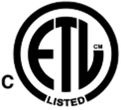 cETL Listed certification mark
