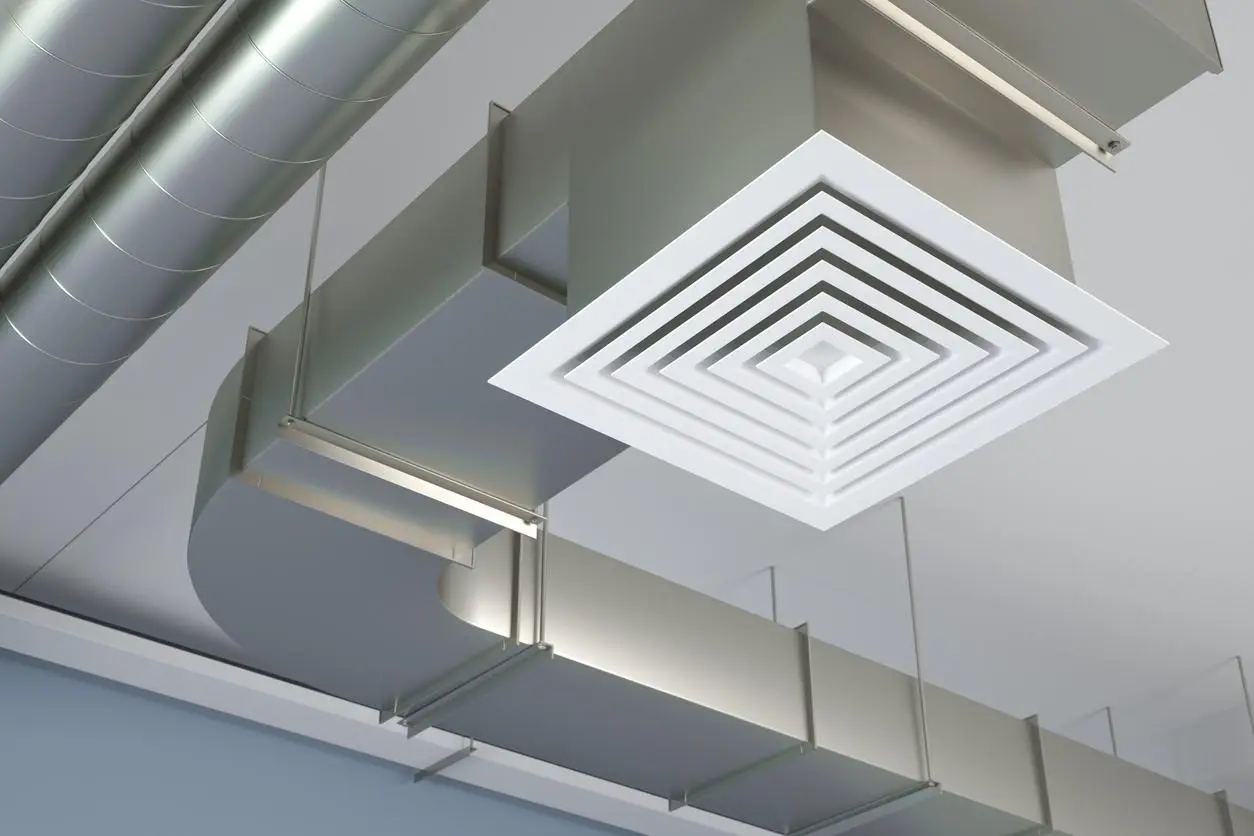 Exhaust and ductwork rendering
