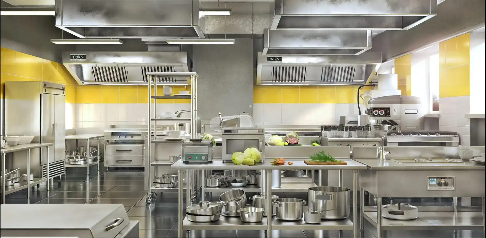 NAKS Inc badge logo — commercial kitchen ventilation and hood solutions brand